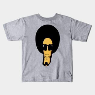 Funky Male with an Afro portrait Kids T-Shirt